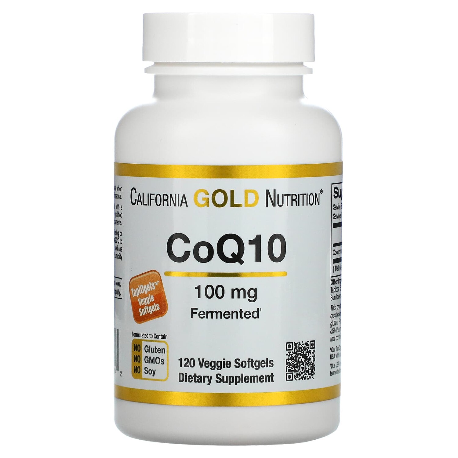 

Коэнзим Q10, 100 мг, 120 растительных капсул, California Gold Nutrition