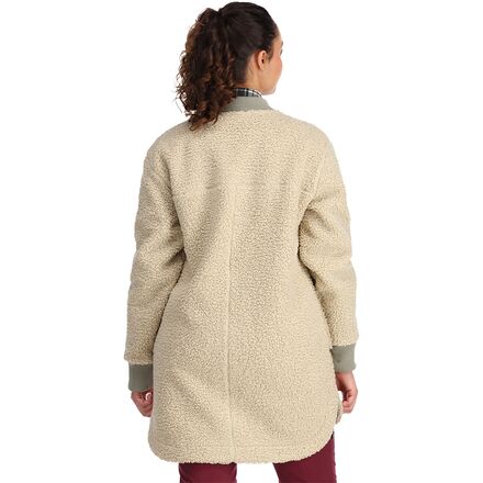 цена Флисовое пальто Juneau Sherpa - женское Outdoor Research, цвет Fog