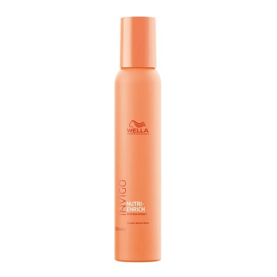 

Экспресс-маска для волос в пене с экстрактом шелка, 150 мл Wella Professionals, Invigo Nutri-Enrich Luscious Mousse Mask