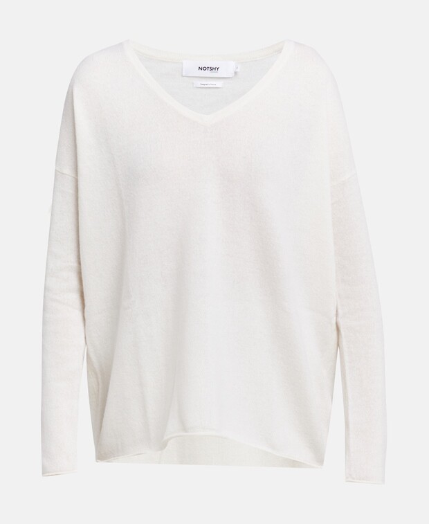

Кашемировый пуловер Notshy Cashmere, экрю