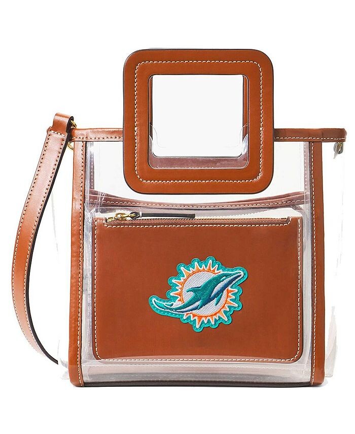 

Женская прозрачная мини-сумка Shirley Miami Dolphins Staud, коричневый