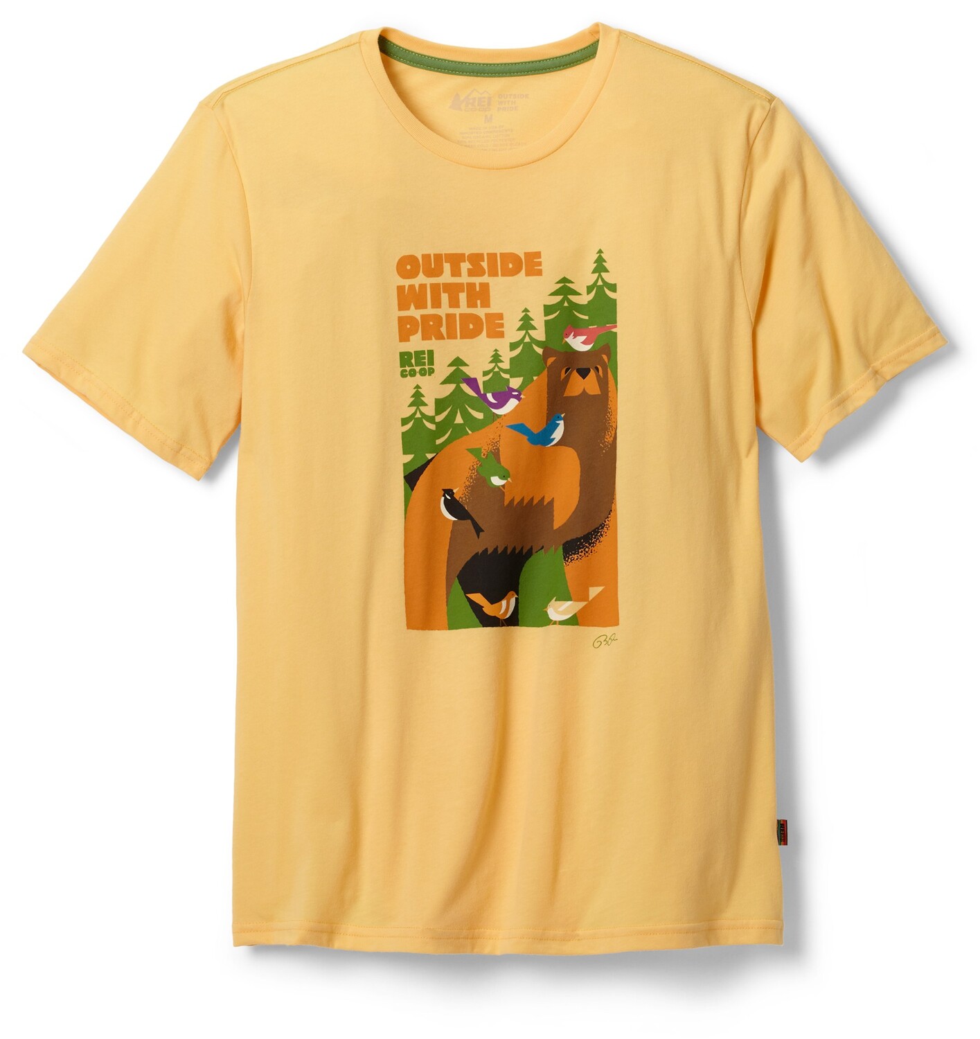 

Футболка с рисунком Pride Bear REI Co-op, желтый
