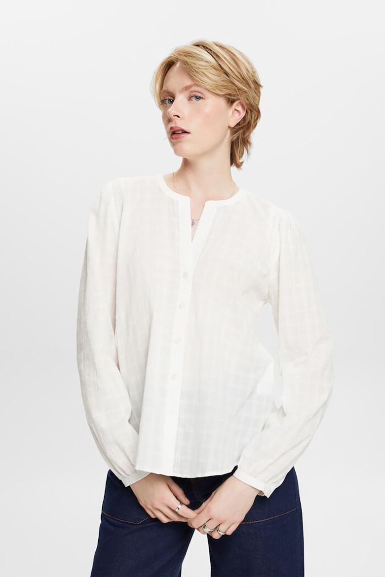 Рубашка-Туника свободного кроя Esprit, белый