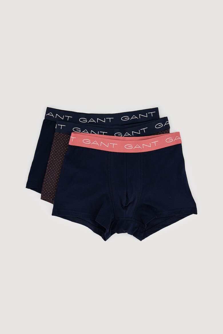 

Боксеры с логотипом, 3 пары Gant, синий