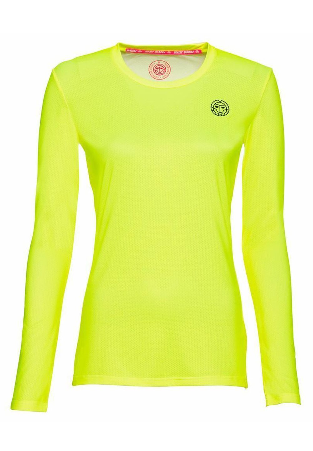 

Спортивная футболка MINA TECH ROUNDNECK LONGSLEEVE BIDI BADU, цвет neon yellow