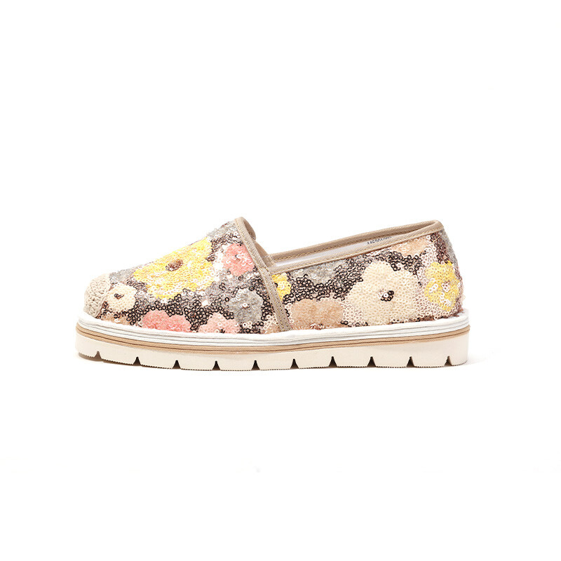 

Туфли женские повседневные Women's Casual Shoes Women's Old Meihua, цвет Black flower