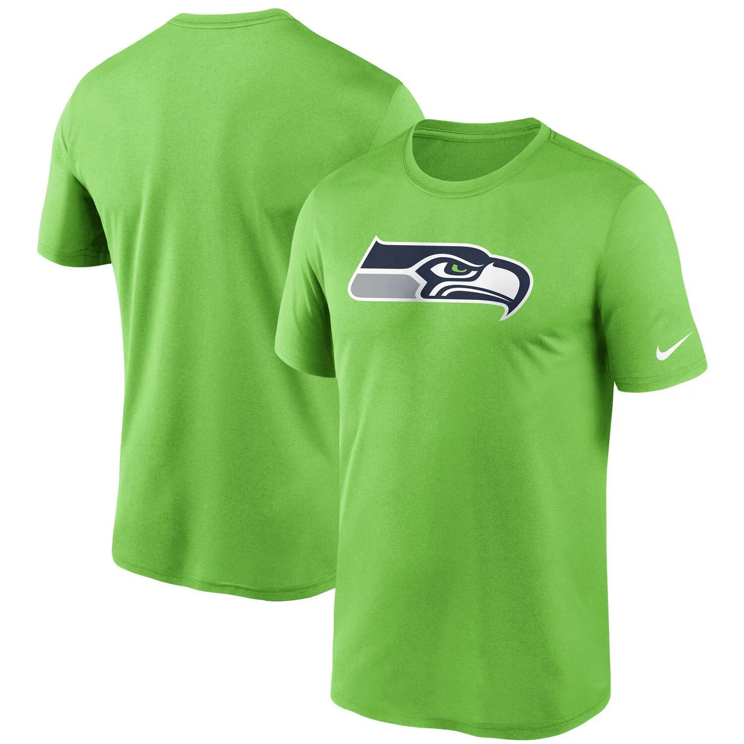 

Мужская футболка Nike Neon Green Seattle Seahawks Logo Essential Legend Performance