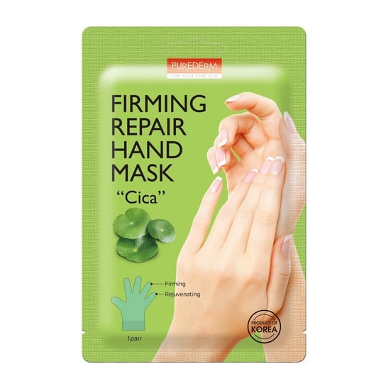 Укрепляющая и регенерирующая маска для рук с центеллой азиатской 1 пара Purederm, Firming Repair Hand Mask «Cica»