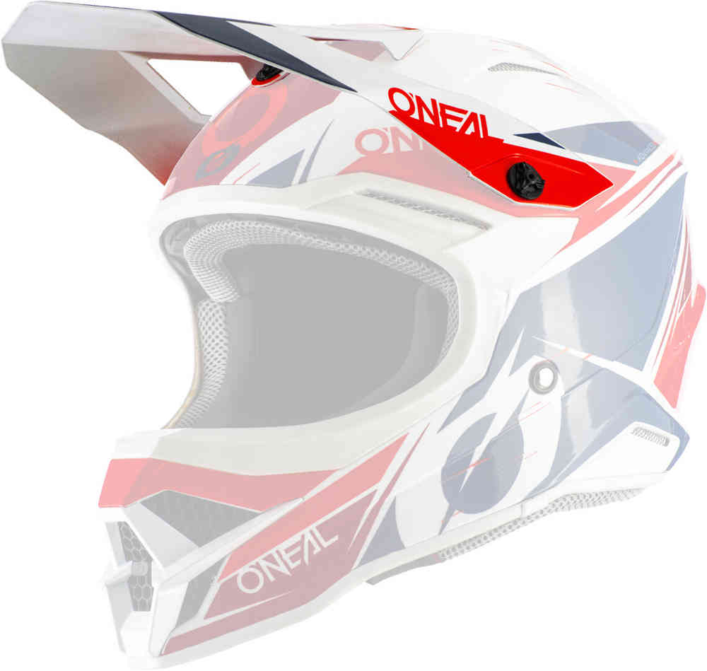 3Series Пик шлема звездной пыли Oneal, белый/красный