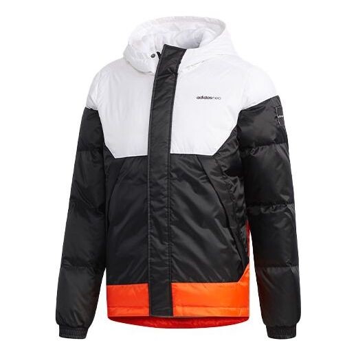 

Пуховик adidas neo protection against cold Stay Warm hooded down Jacket White, белый
