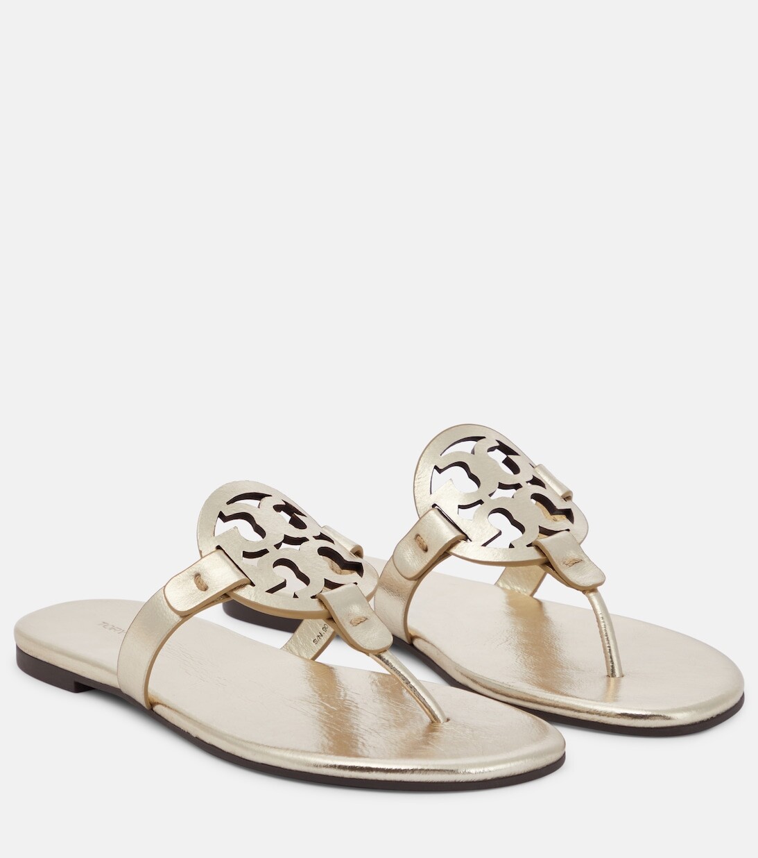 

Сандалии Miller с кожаными ремешками Tory Burch, золотой