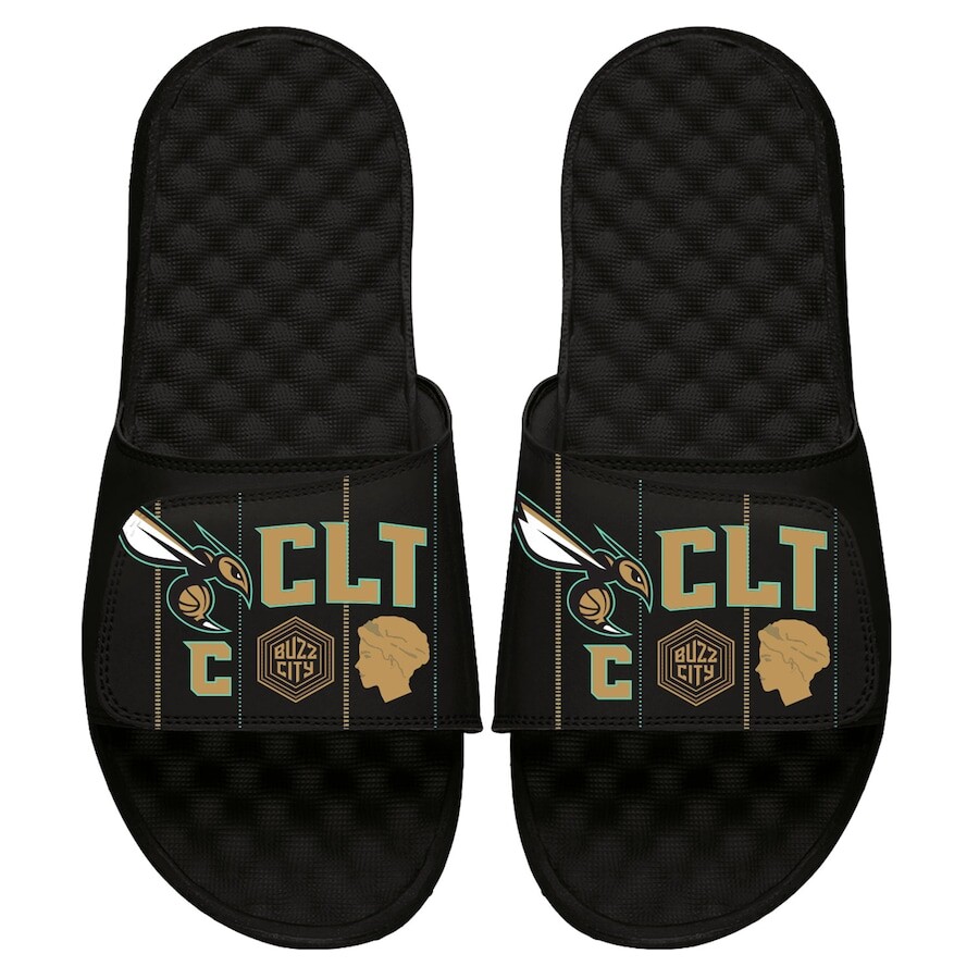 

Шлепанцы ISlide Charlotte Hornets, черный