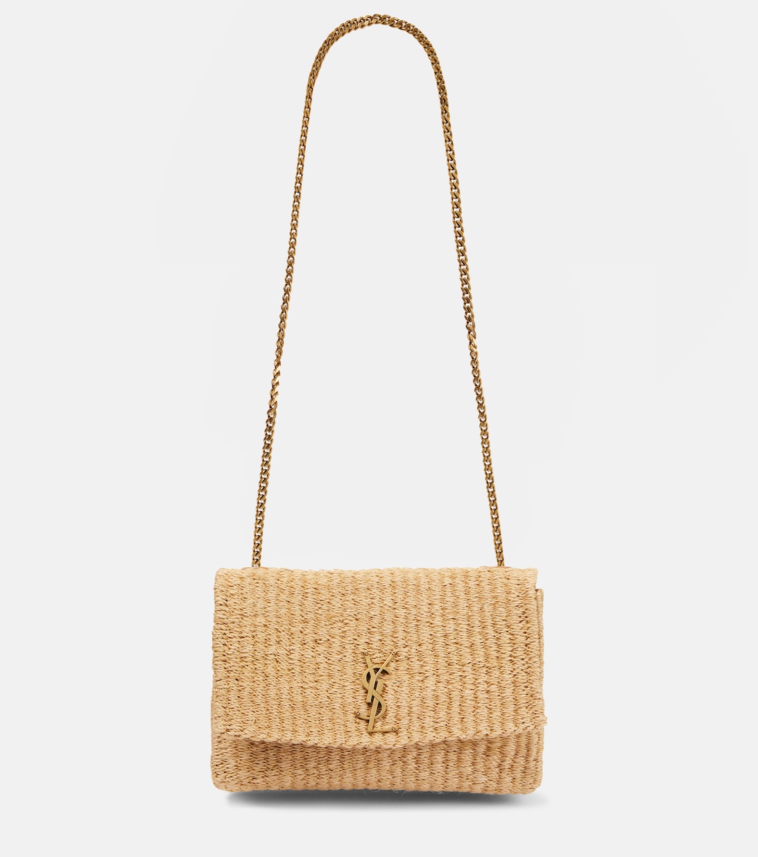 Kate Сумка среднего размера из рафии Saint Laurent, нейтральный сумка шоппер среднего размера из рафии с пайетками единый размер желтый