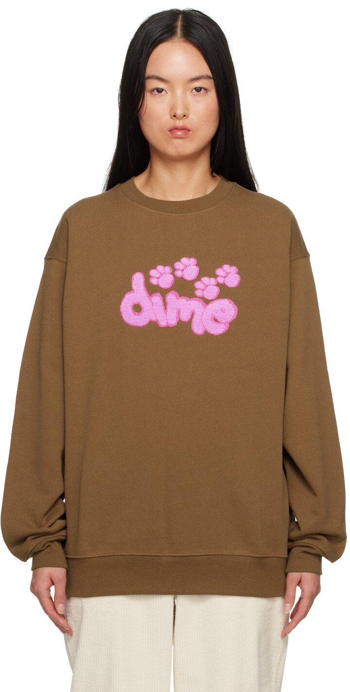

Коричневый свитшот Dime Pawz