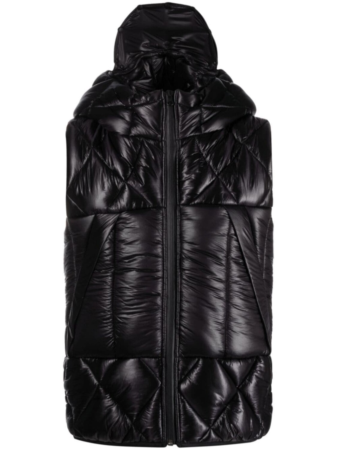 

Стеганый жилет с капюшоном Junya Watanabe MAN, черный