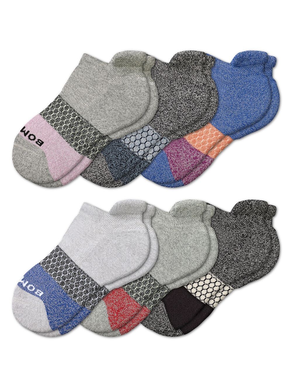 

Детские носки до щиколотки Core Tri-Blocks, упаковка из 6 шт. Bombas