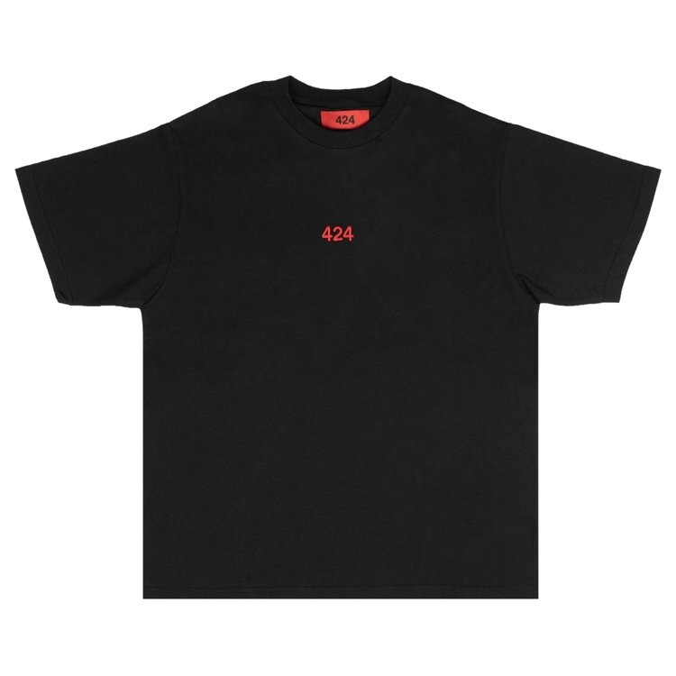 

Футболка 424 Logo Cotton Short-Sleeve 'Black', черный