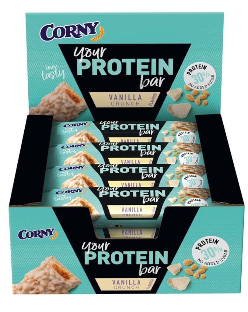 

YOUR PROTEIN BAR Батончик-мюсли Vanilla White Crunch от Corny, 12х45г Schwartau Werke