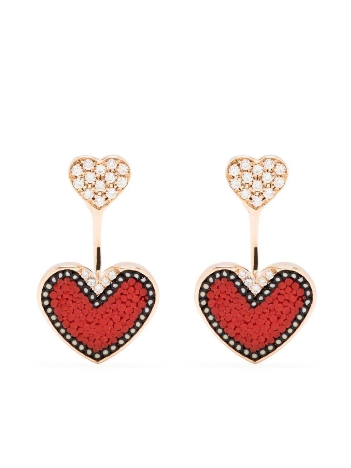 

Серьги-подвески с бриллиантами SICIS JEWELS, розовый