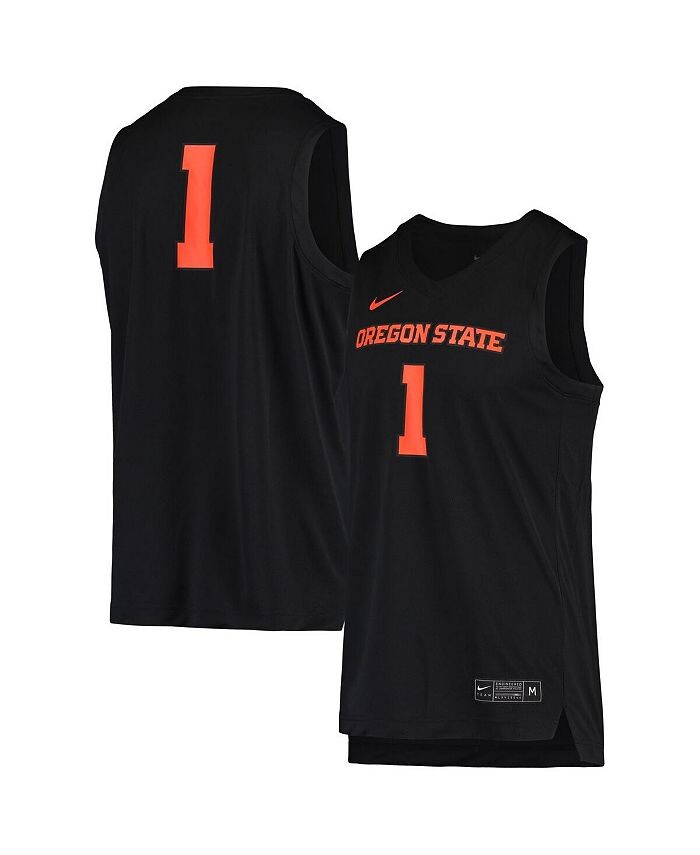 

Мужская черная баскетбольная майка #1 Oregon State Beavers реплика Nike, черный