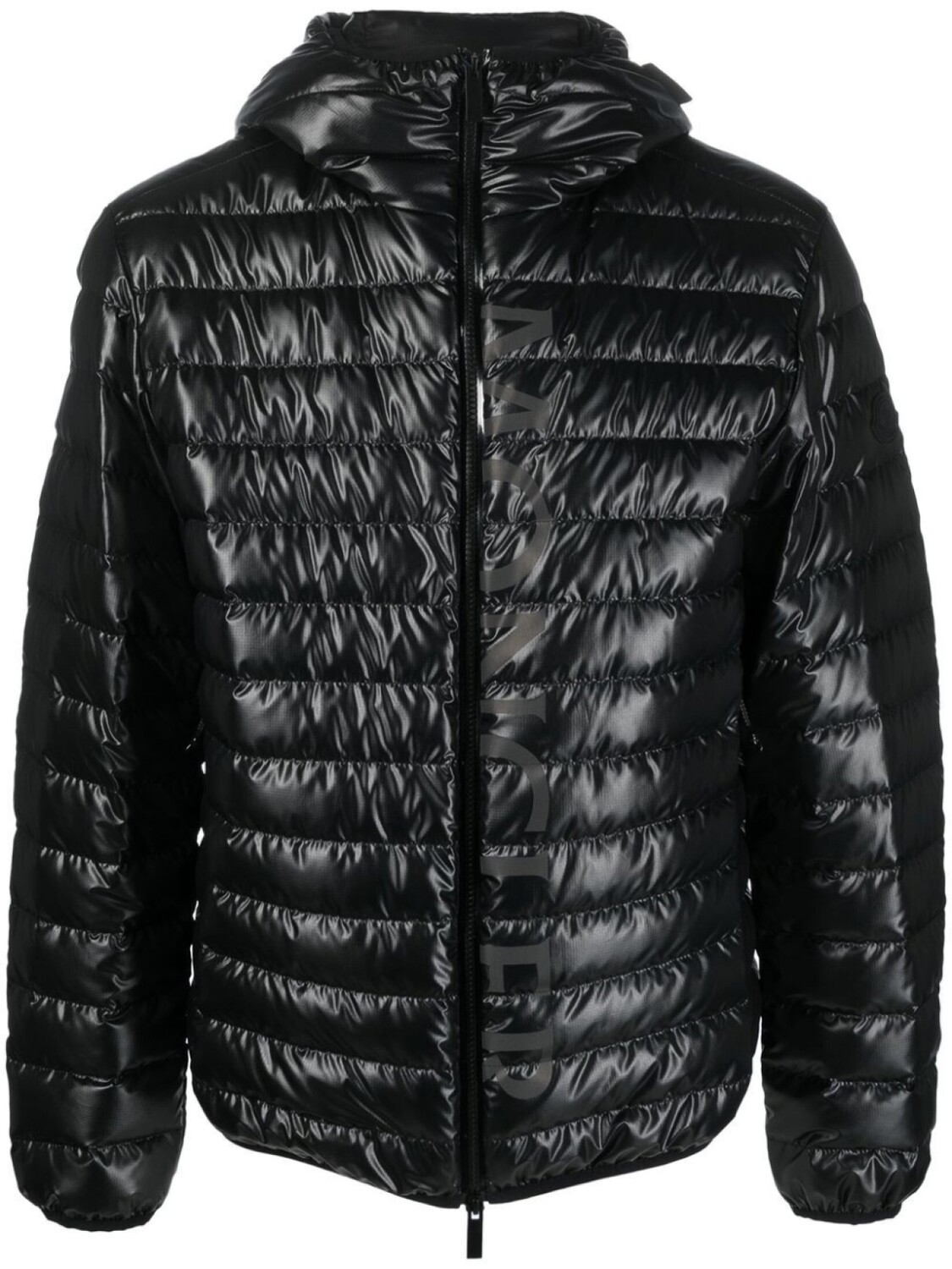 

Moncler Lauzet logo-print padded jacket, черный