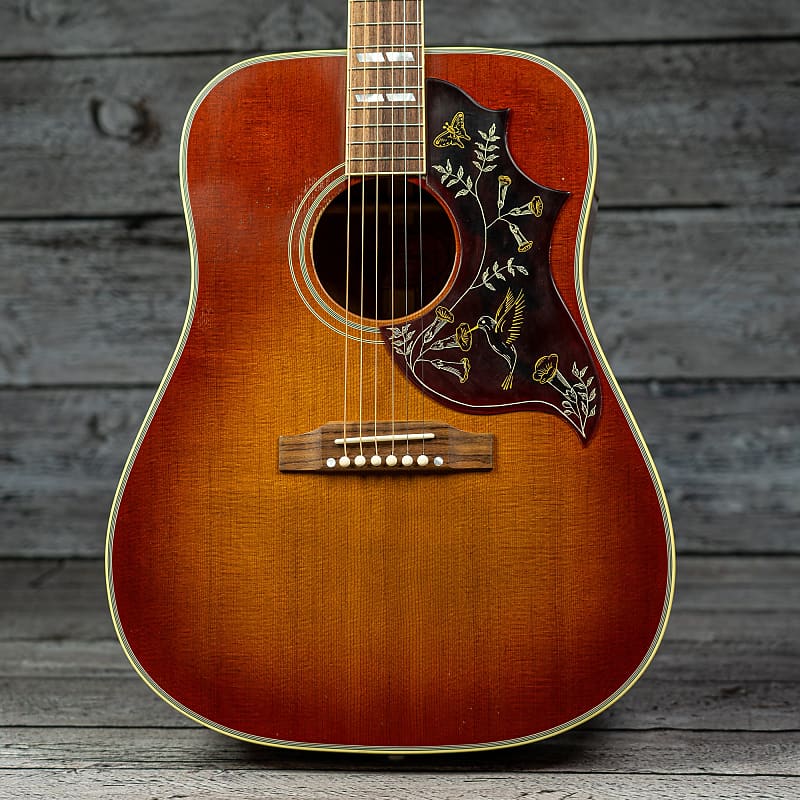 Акустическая гитара Gibson Custom Murphy Lab 1960 Hummingbird Light Aged - Heritage Cherry Sunburst цена и фото