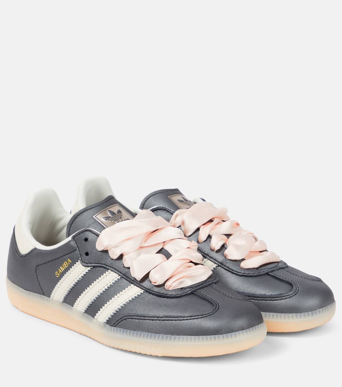 

Кожаные кроссовки Samba OG Adidas, цвет core black/off white