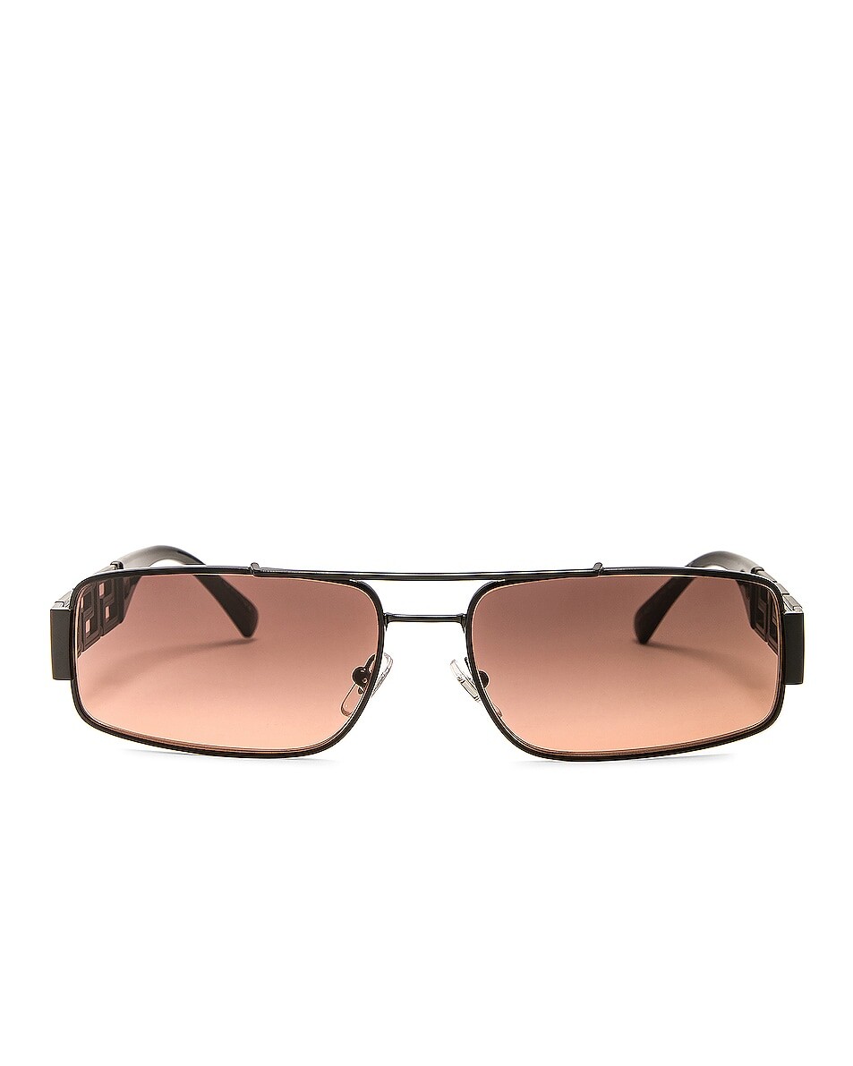 

Солнцезащитные очки Versace Rectangular, коричневый