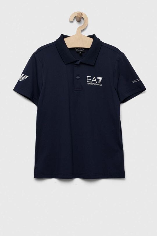 

Детская футболка-поло EA7 Emporio Armani, темно-синий