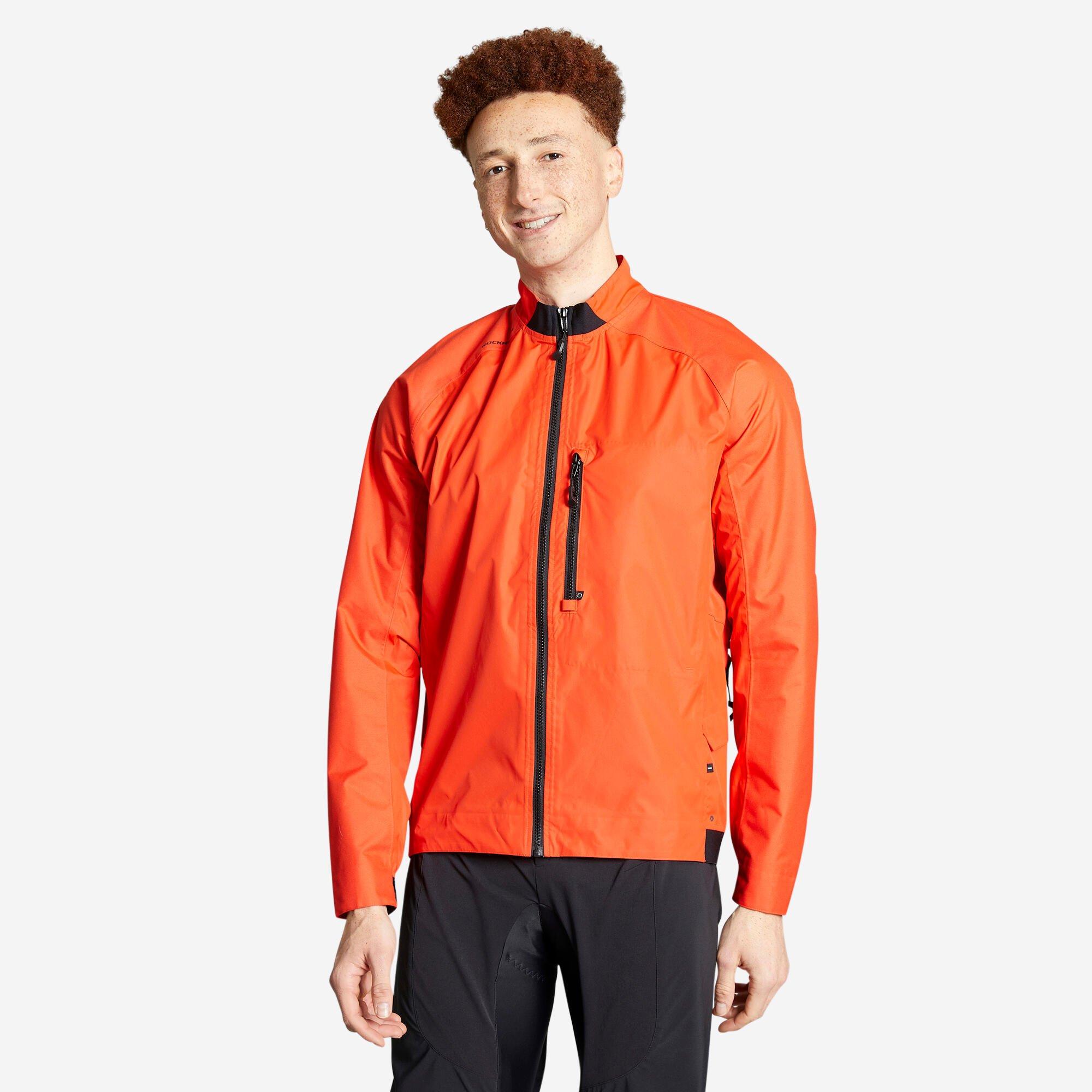 Непромокаемая куртка MTB Decathlon Expl 500 Rockrider, оранжевый