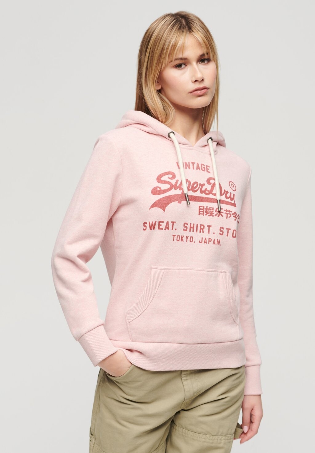 

Толстовка CLASSIC HERITAGE Superdry, розовый