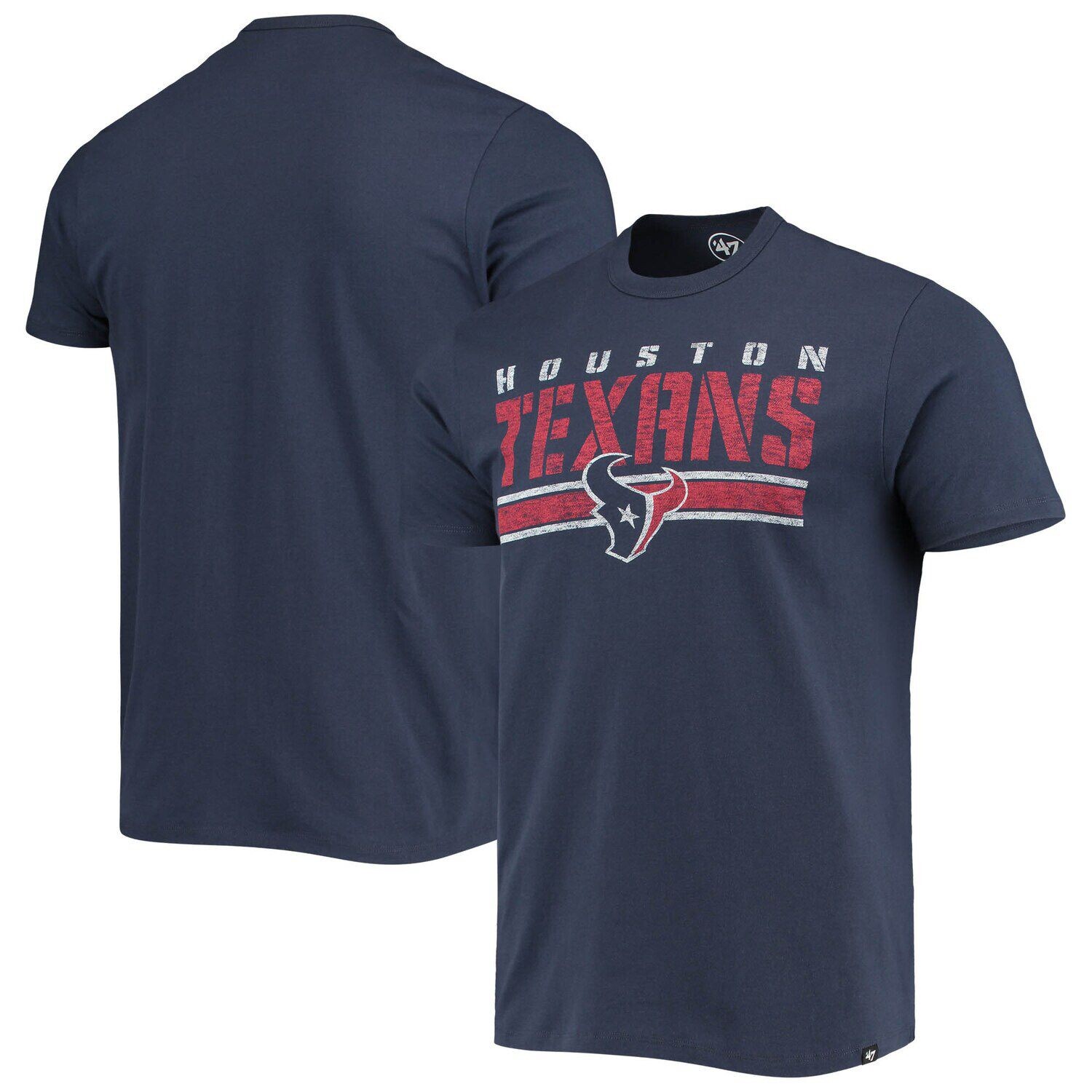 

Мужская темно-синяя футболка в полоску Houston Texans Team '47, Синий
