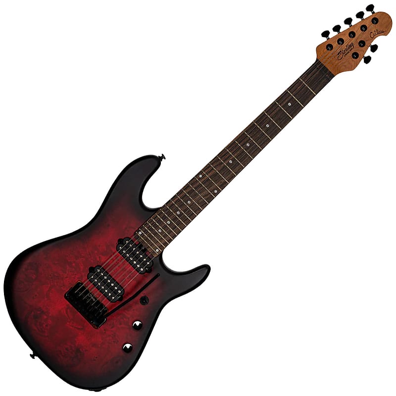 Электрогитара Sterling by Music Man Jason Richardson Cutlass 7str Electric Guitar Dark Scarlet