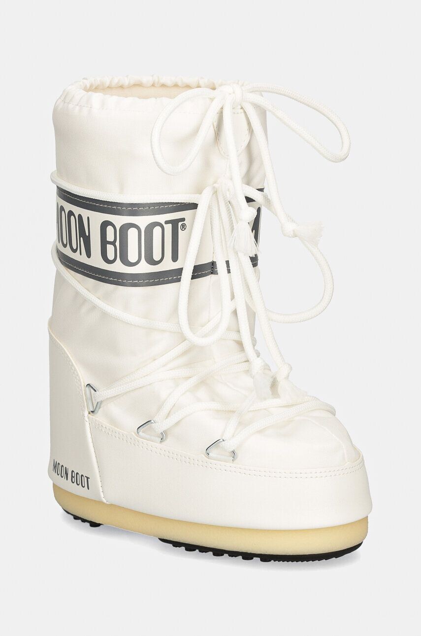 

Детские зимние ботинки Moon Boot ICON NYLON, белый