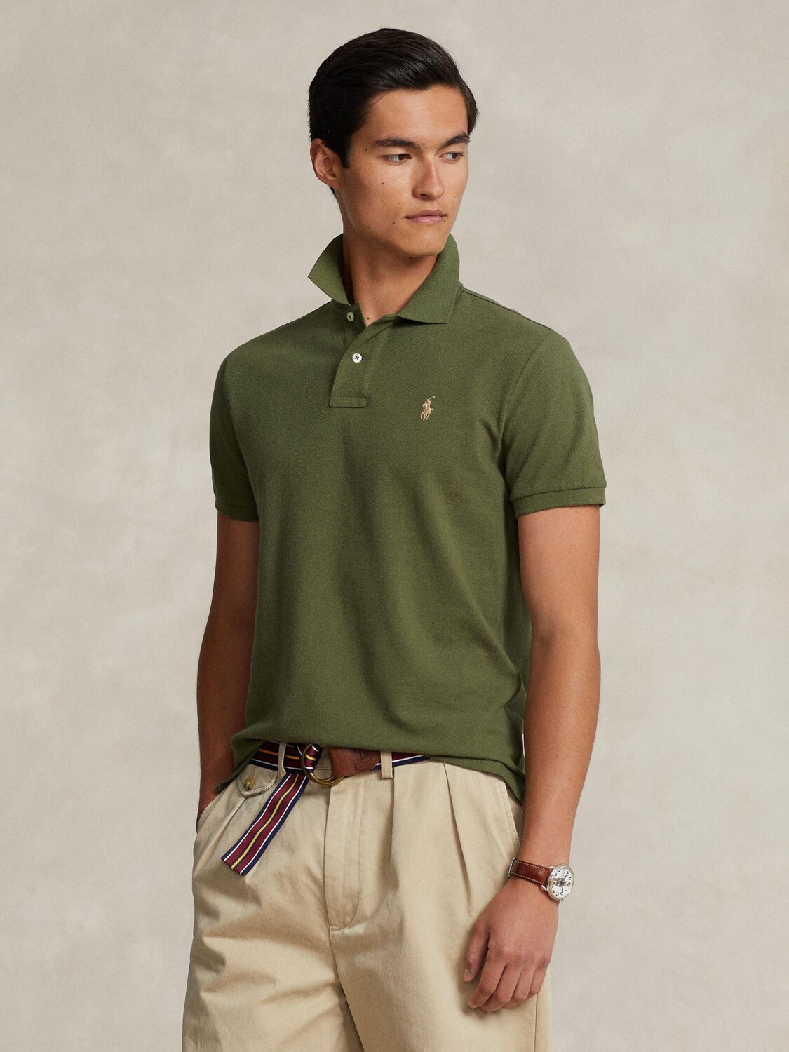 

Трикотажная рубашка поло с короткими рукавами Polo Ralph Lauren, зеленый
