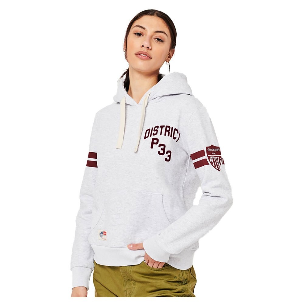 

Худи Superdry Vintage Athletic Stripe, серый