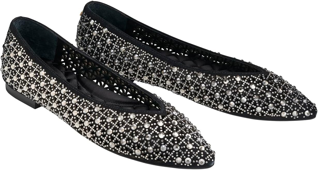 

Балетки Goldfinch Suede Flat Birdies, цвет Pewter Crystal