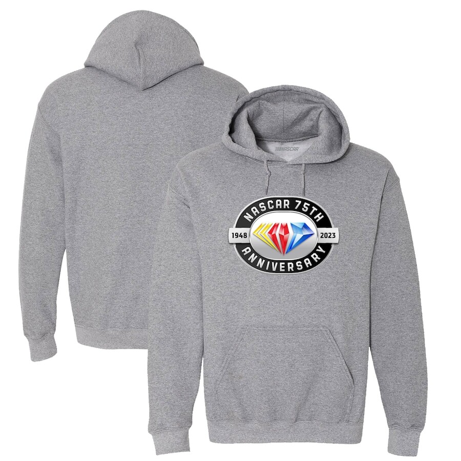 

Пуловер с капюшоном Checkered Flag Nascar Merchandise, серый