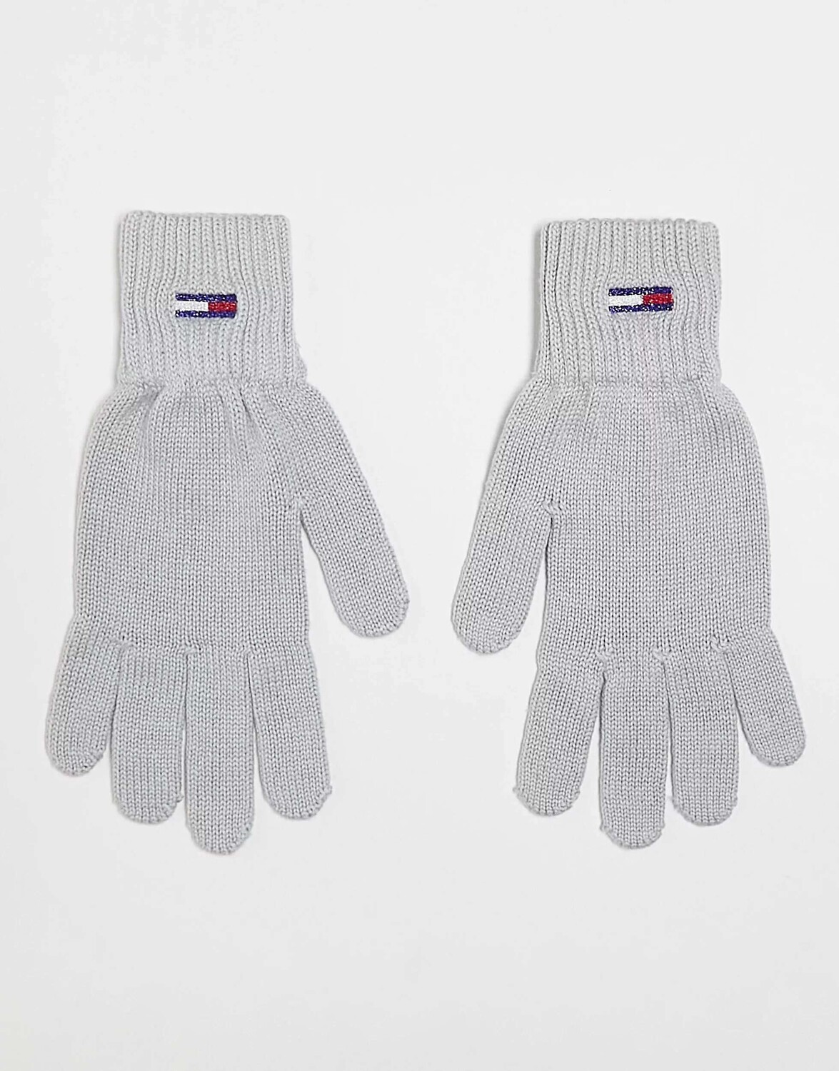 

Серые перчатки с логотипом и флагом Tommy Jeans
