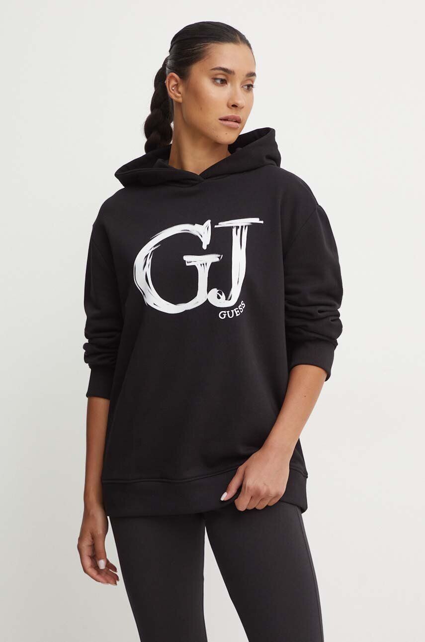

Хлопковая толстовка Guess SARA, черный