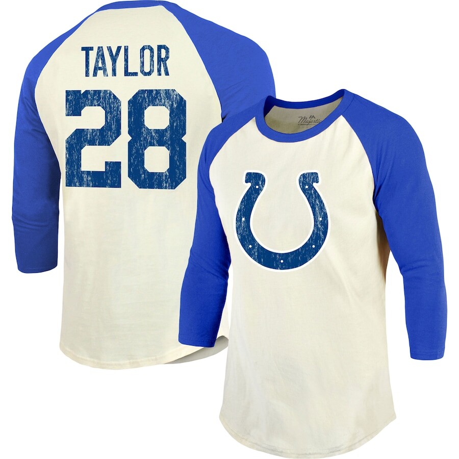 

Футболка с именем и номером Majestic Threads Indianapolis Colts, кремовый