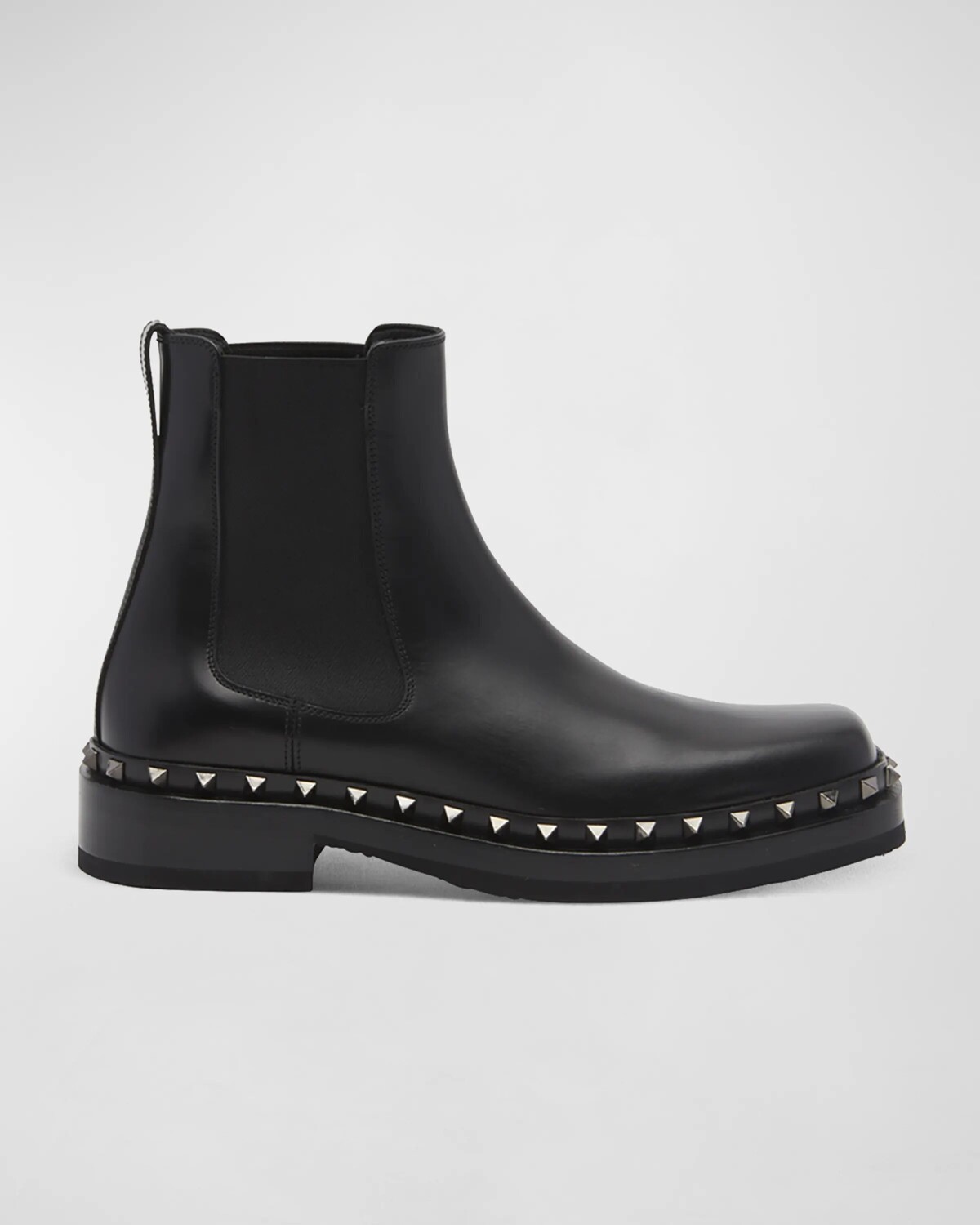 

Мужские кожаные ботинки челси Rockstud Beatle Valentino Garavani, цвет Black