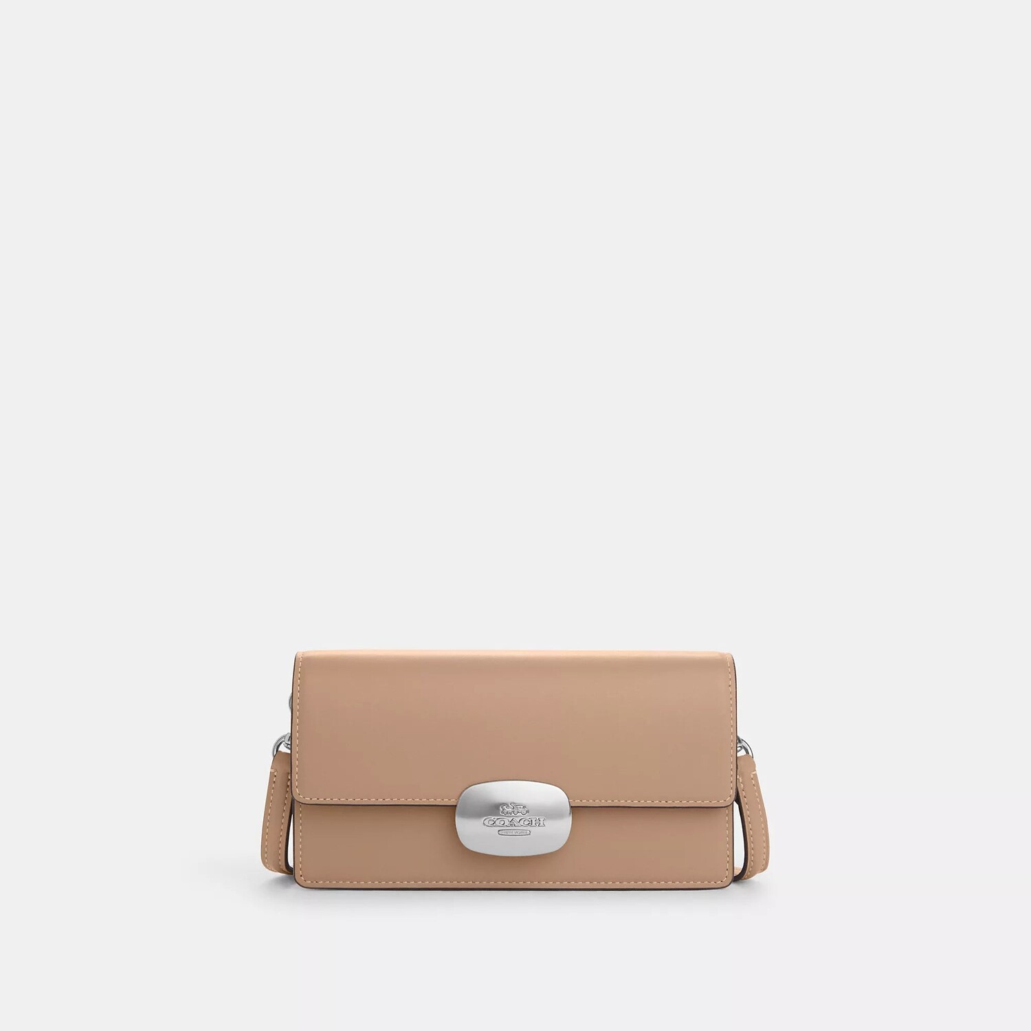 

Маленькая сумка через плечо с клапаном Coach Outlet Eliza, цвет Silver/Taupe