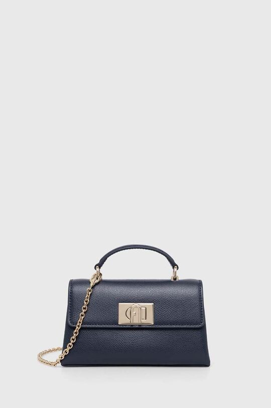 

Кожаная сумка Furla, темно-синий