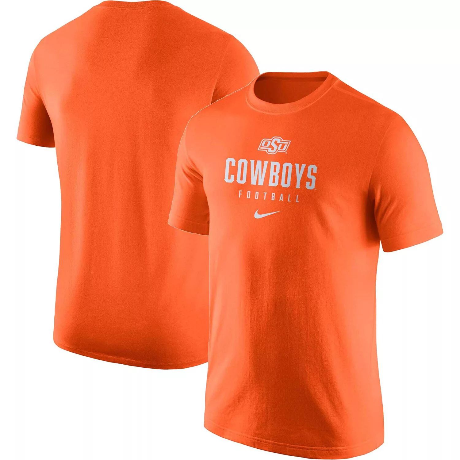 

Мужская оранжевая футболка Oklahoma State Cowboys Team Issue Performance Nike, Оранжевый