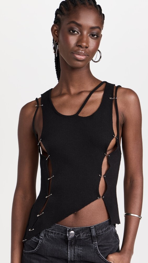 

Майка Sami Miro Vintage Safety Pin, черный