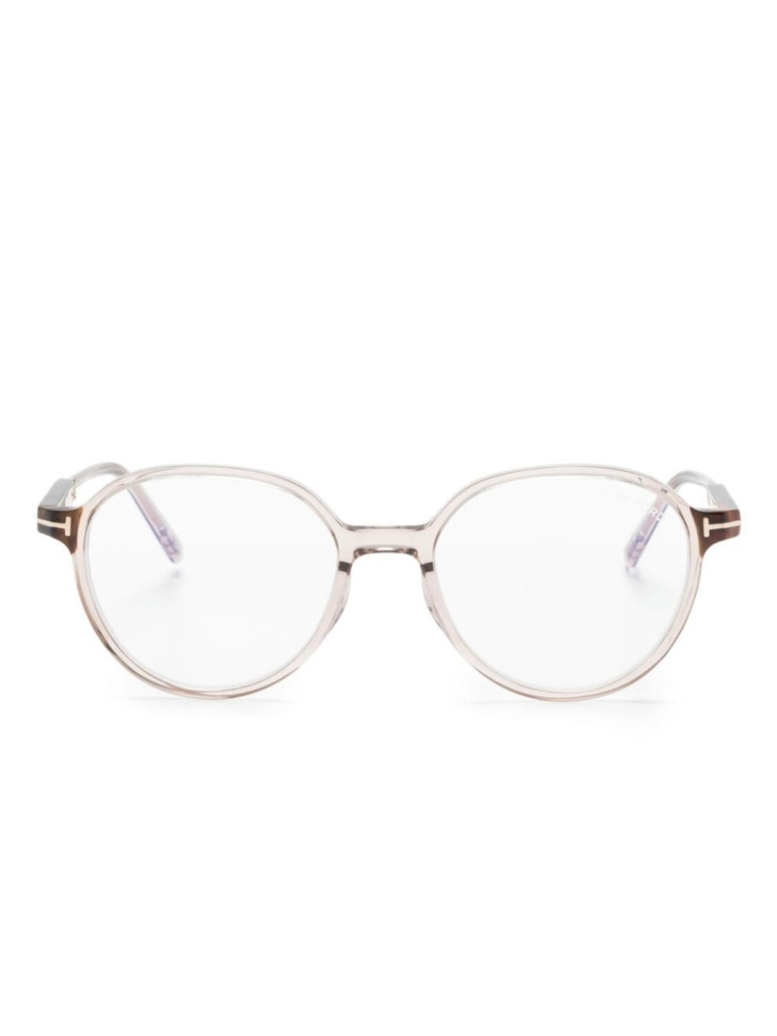 

TOM FORD Eyewear очки в прозрачной круглой оправе, розовый