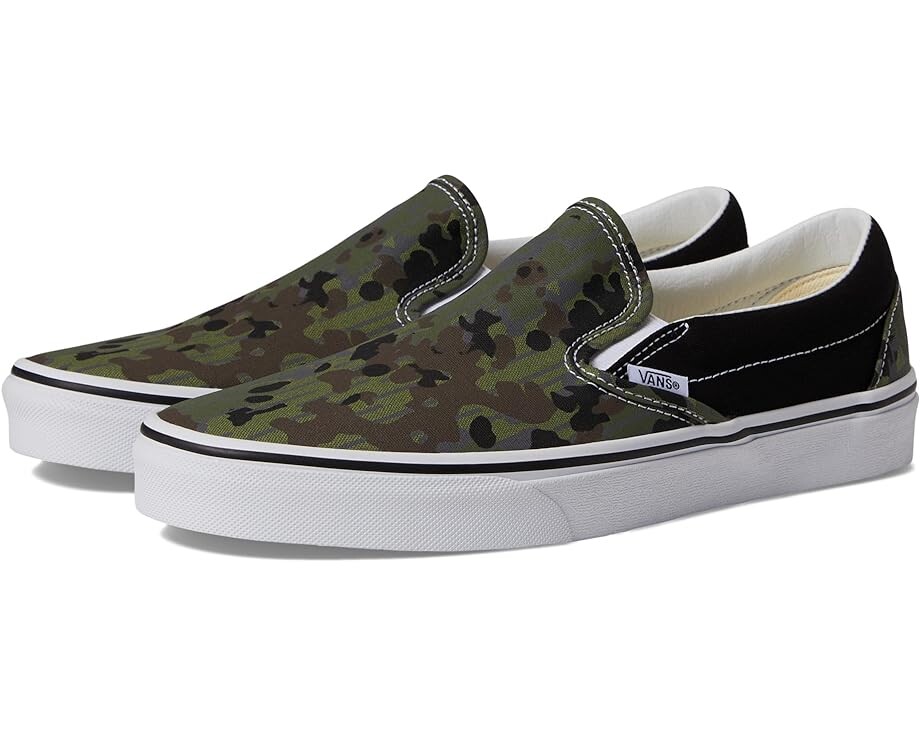 

Кроссовки Vans Classic Slip-On, цвет Green/Multi