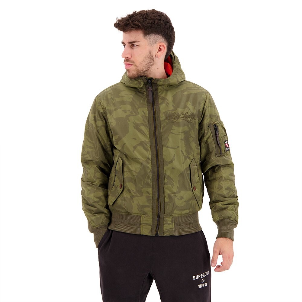 

Куртка Superdry Souvenir Pilot Bomber, зеленый