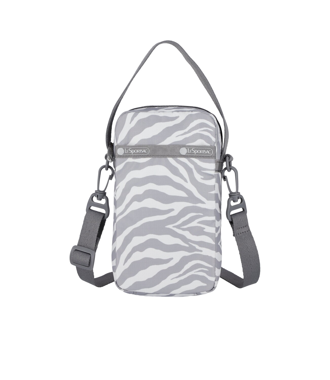 

Мини-телефон через плечо LeSportsac, цвет Alloy Zebra Print